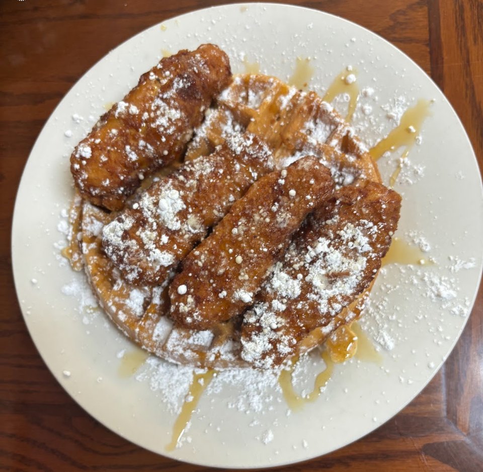 French Toast or Pancakes Juice and Coffee